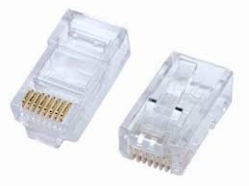 Picture of TapeCom UTP CAT6 RJ45 PLUGS x100 pack Gold Plated