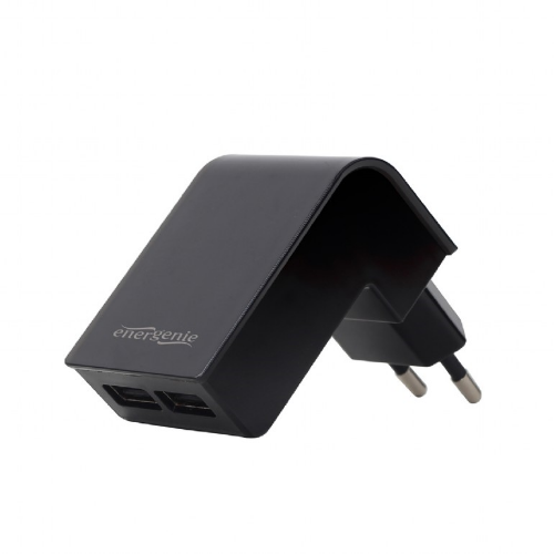 Picture of Gembird 2-port universal USB Charger 2.1 A Black EG-U2C2A-02