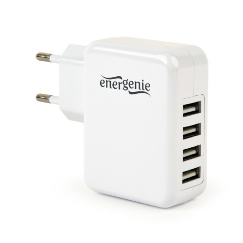 Picture of Gembird Universal USB Charger; 3.1A Whit e EG-U4AC-02