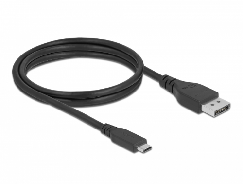 Picture of Delock 86040 Bidirectional USB Type-C to Display Port Cable 8K 60 Hz 1.5 m DP 8K certified