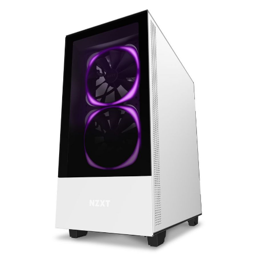 Picture of NZXT H510 Elite Compact Mid Tower Matte  White with Smart Device 2 2x140mm RGB