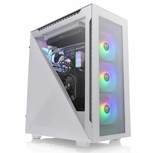 Picture of Thermaltake Divider 500 TG Snow ARGB White SPCC Tempered Glass*4 CA-1T4-00M6WN-01