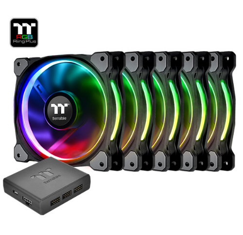 Picture of Thermaltake Riing Plus 14 RGB TT Premium  Edition 5 Pack