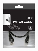 Picture of Gembird CAT6 UTP Patch cord 2m Black PP6U-2M/BK