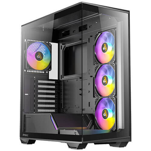 XPertAntec C3 Black ARGB MidTower Gaming Case w/ 4x120mm ARGB PWM